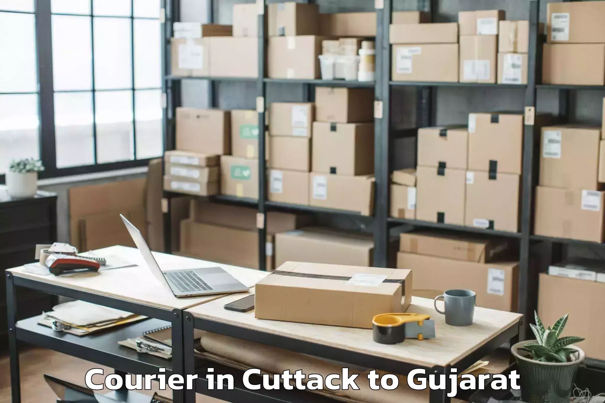 Top Cuttack to Garbada Courier Available